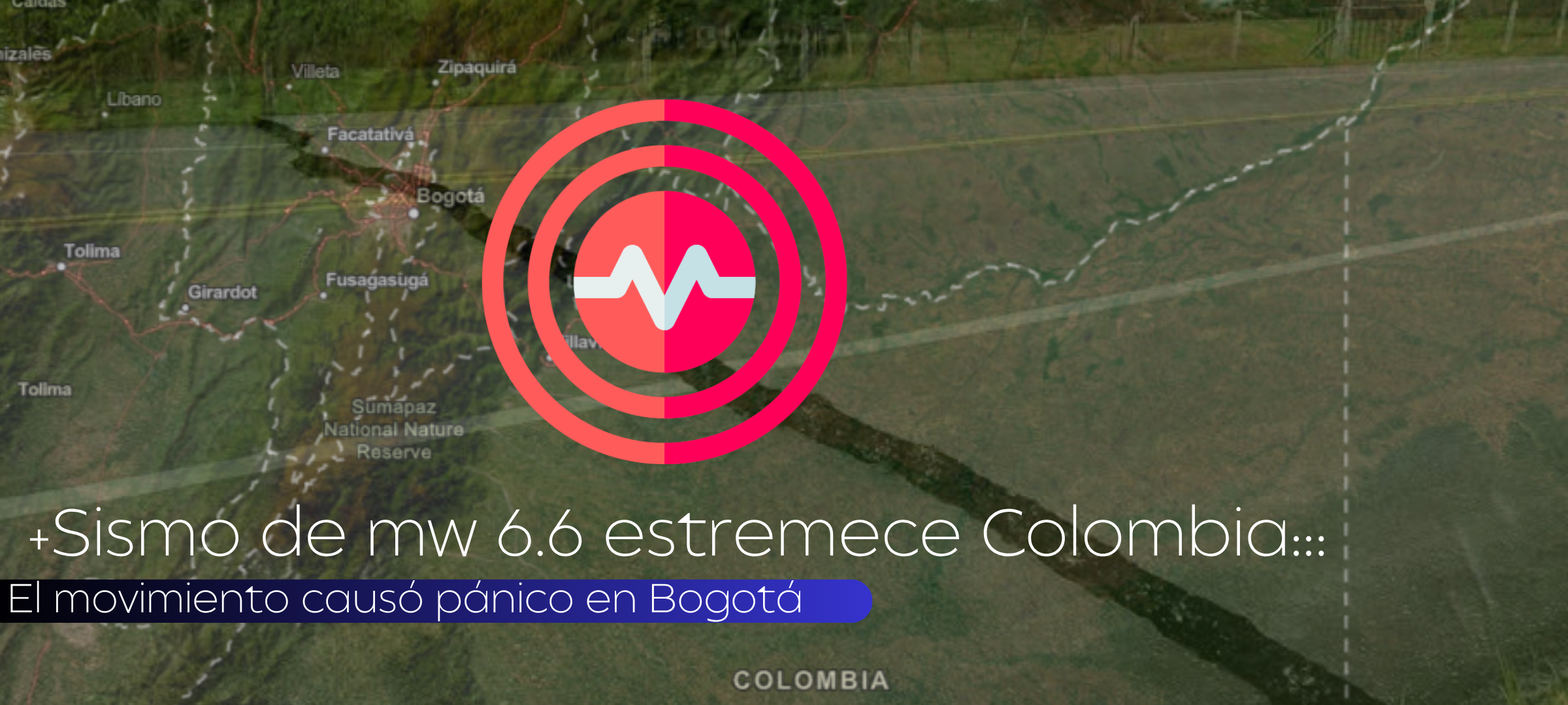 +Sismo de magnitud 6.6 sacude el centro de Colombia:::